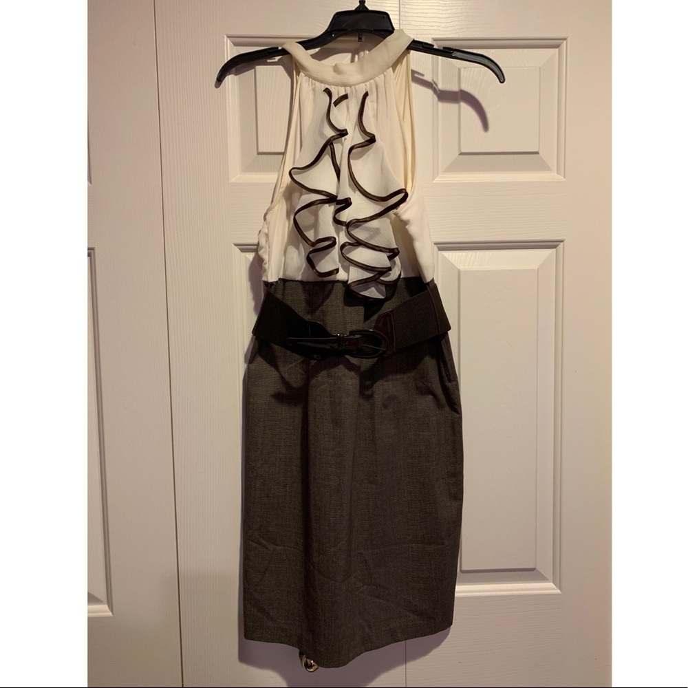Brown + Cream Dress
